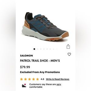 Salomon hiking shoe.